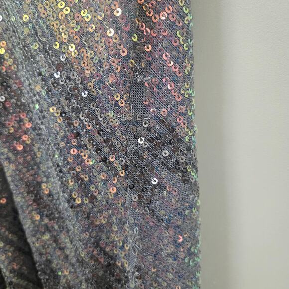 ASTR the Label Hollywood Sequin Midi Dress M Silver Pink Party - Picture 12 of 12